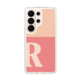 スリムプロテクションケース［ オリジナル - initial two tone - R pink ］