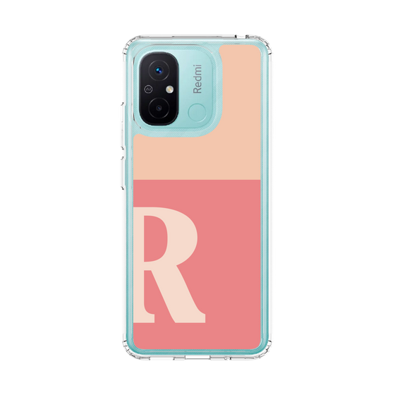 スリムプロテクションケース［ オリジナル - initial two tone - R pink ］