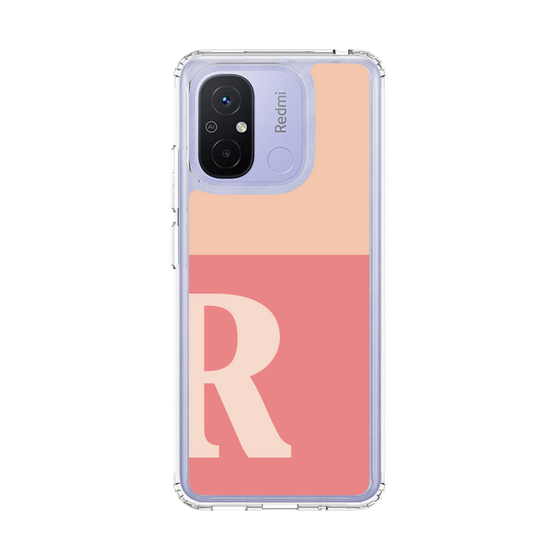 スリムプロテクションケース［ オリジナル - initial two tone - R pink ］