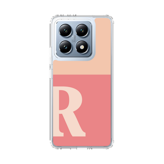 スリムプロテクションケース［ オリジナル - initial two tone - R pink ］