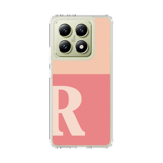 スリムプロテクションケース［ オリジナル - initial two tone - R pink ］