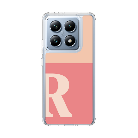 スリムプロテクションケース［ オリジナル - initial two tone - R pink ］