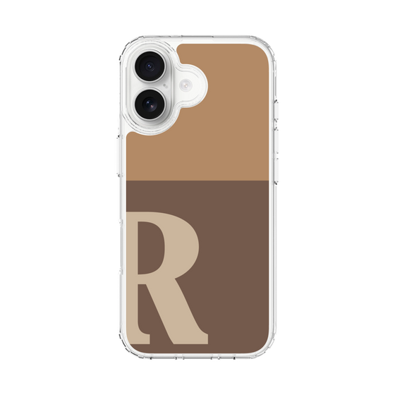 スリムプロテクションケース［ オリジナル - initial two tone - R brown ］