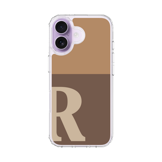 スリムプロテクションケース［ オリジナル - initial two tone - R brown ］