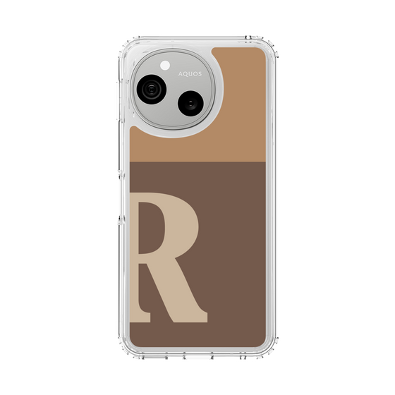 スリムプロテクションケース［ オリジナル - initial two tone - R brown ］