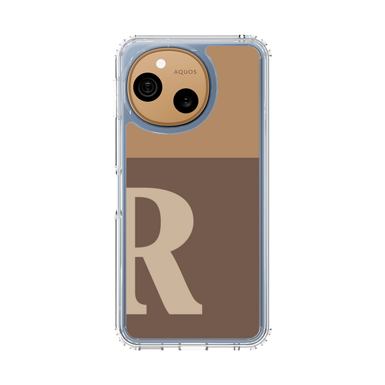 スリムプロテクションケース［ オリジナル - initial two tone - R brown ］