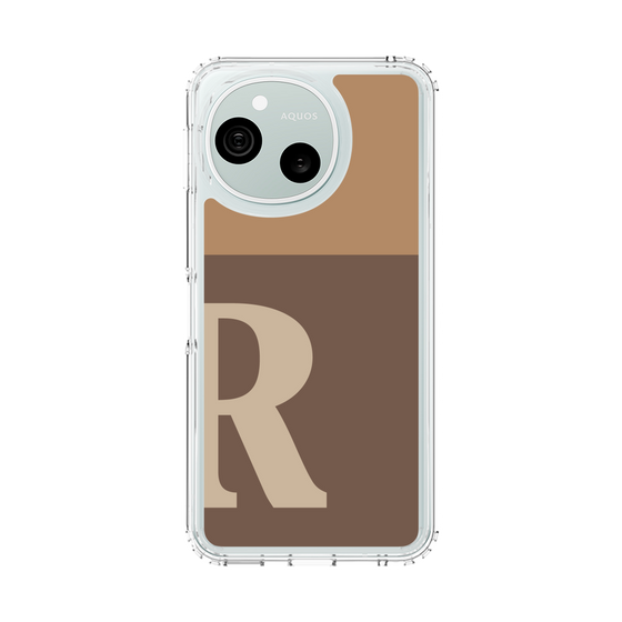 スリムプロテクションケース［ オリジナル - initial two tone - R brown ］