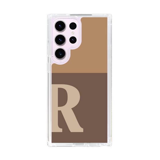 スリムプロテクションケース［ オリジナル - initial two tone - R brown ］