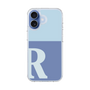 スリムプロテクションケース［ オリジナル - initial two tone - R blue ］