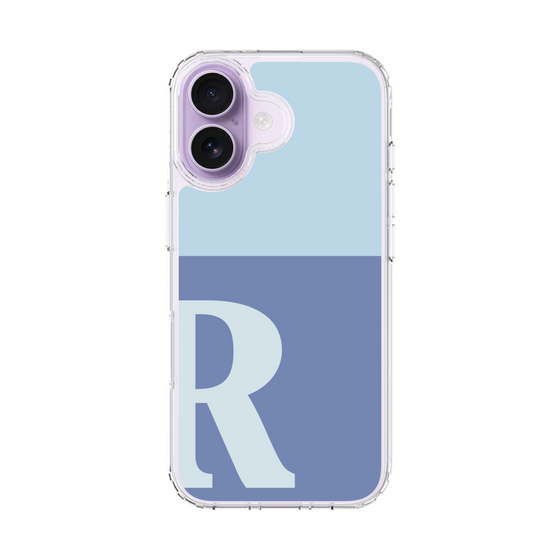 スリムプロテクションケース［ オリジナル - initial two tone - R blue ］