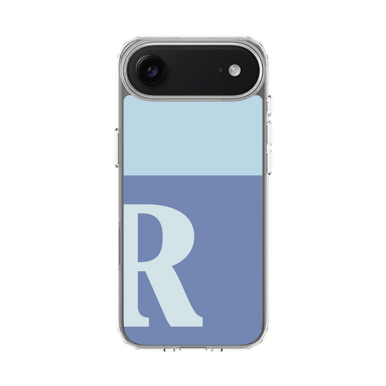 スリムプロテクションケース［ オリジナル - initial two tone - R blue ］