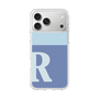 スリムプロテクションケース［ オリジナル - initial two tone - R blue ］