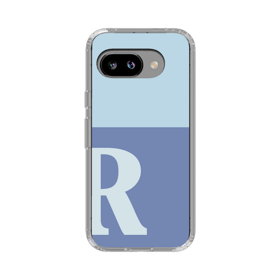 スリムプロテクションケース［ オリジナル - initial two tone - R blue ］
