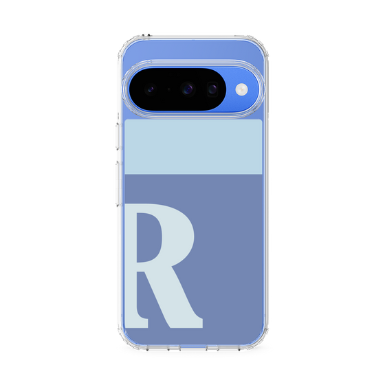 スリムプロテクションケース［ オリジナル - initial two tone - R blue ］