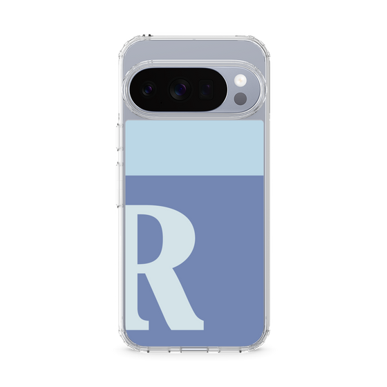 スリムプロテクションケース［ オリジナル - initial two tone - R blue ］