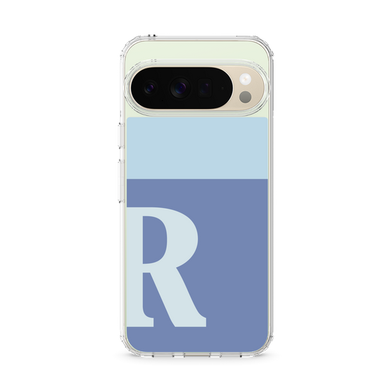 スリムプロテクションケース［ オリジナル - initial two tone - R blue ］