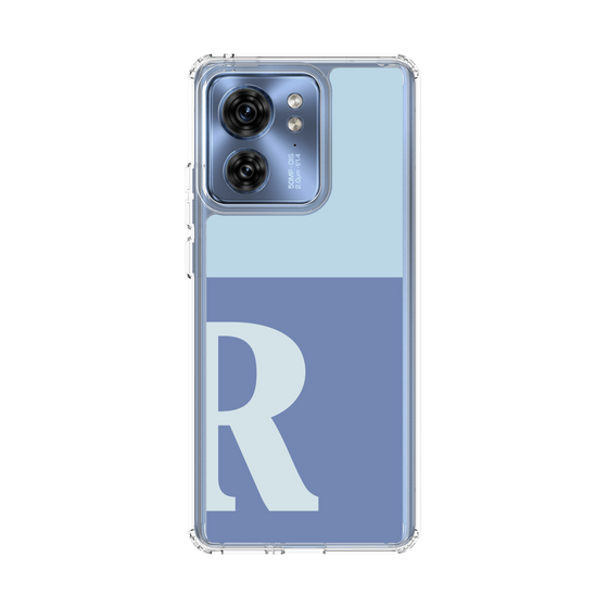 スリムプロテクションケース［ オリジナル - initial two tone - R blue ］