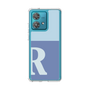 スリムプロテクションケース［ オリジナル - initial two tone - R blue ］