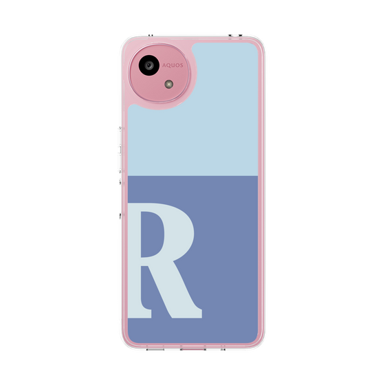スリムプロテクションケース［ オリジナル - initial two tone - R blue ］