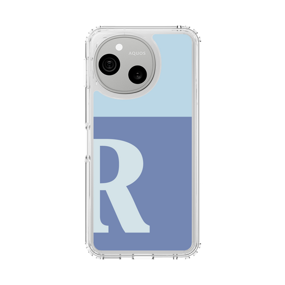 スリムプロテクションケース［ オリジナル - initial two tone - R blue ］