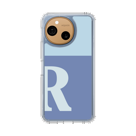 スリムプロテクションケース［ オリジナル - initial two tone - R blue ］