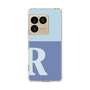 スリムプロテクションケース［ オリジナル - initial two tone - R blue ］