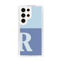 スリムプロテクションケース［ オリジナル - initial two tone - R blue ］