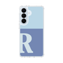 スリムプロテクションケース［ オリジナル - initial two tone - R blue ］