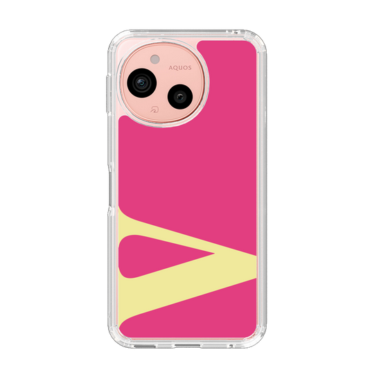 スリムプロテクションケース［ オリジナル - initial color - V pink ］