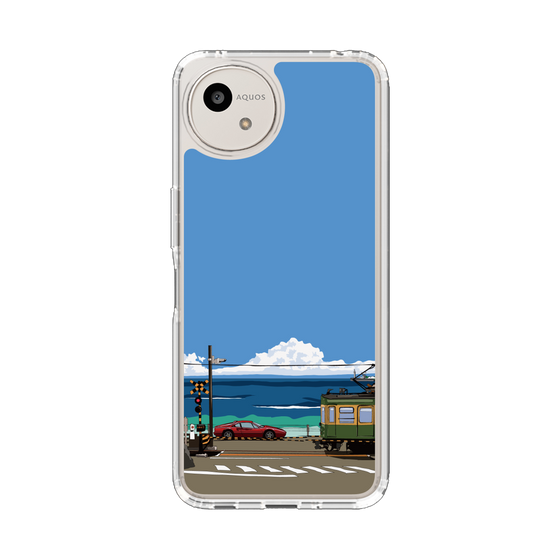 スリムプロテクションケース［ スタジオアレック 湘南物語 - 江ノ電とフェラーリ328GT ］