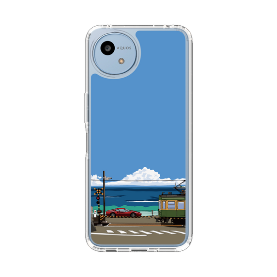 スリムプロテクションケース［ スタジオアレック 湘南物語 - 江ノ電とフェラーリ328GT ］