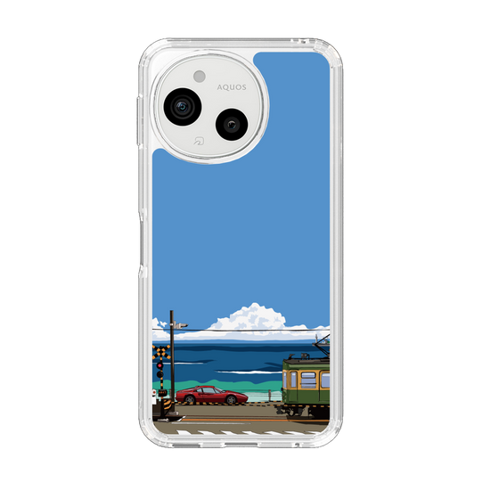 スリムプロテクションケース［ スタジオアレック 湘南物語 - 江ノ電とフェラーリ328GT ］