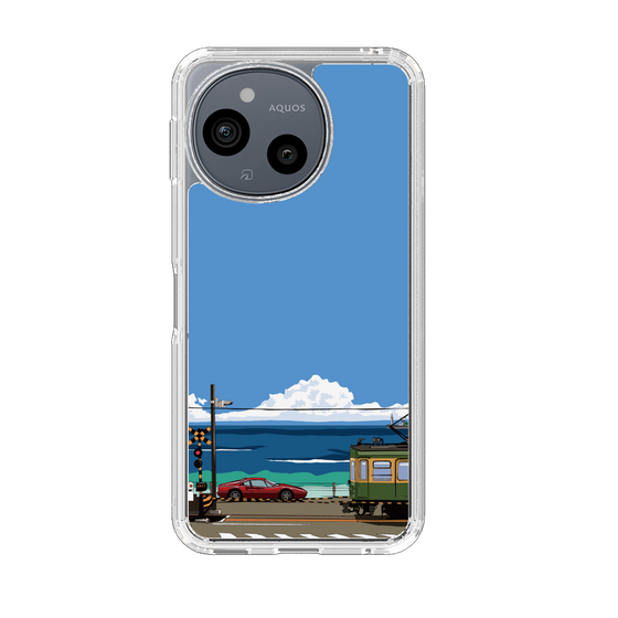 スリムプロテクションケース［ スタジオアレック 湘南物語 - 江ノ電とフェラーリ328GT ］