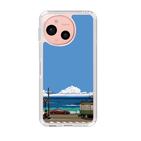 スリムプロテクションケース［ スタジオアレック 湘南物語 - 江ノ電とフェラーリ328GT ］