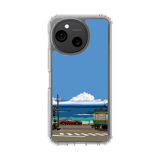 スリムプロテクションケース［ スタジオアレック 湘南物語 - 江ノ電とフェラーリ328GT ］