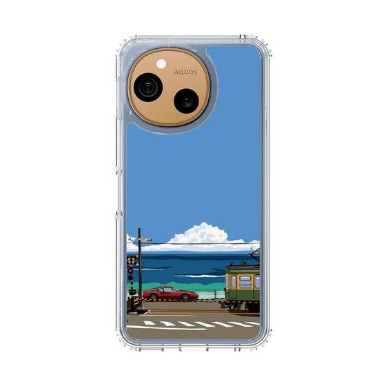 スリムプロテクションケース［ スタジオアレック 湘南物語 - 江ノ電とフェラーリ328GT ］