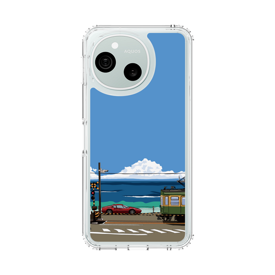 スリムプロテクションケース［ スタジオアレック 湘南物語 - 江ノ電とフェラーリ328GT ］