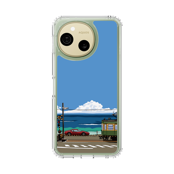 スリムプロテクションケース［ スタジオアレック 湘南物語 - 江ノ電とフェラーリ328GT ］