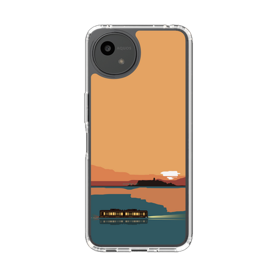 スリムプロテクションケース［ スタジオアレック 湘南物語 - 夕日と江ノ電 ］