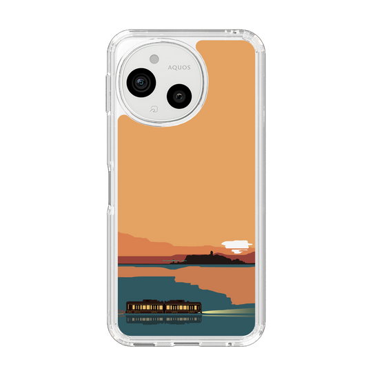 スリムプロテクションケース［ スタジオアレック 湘南物語 - 夕日と江ノ電 ］