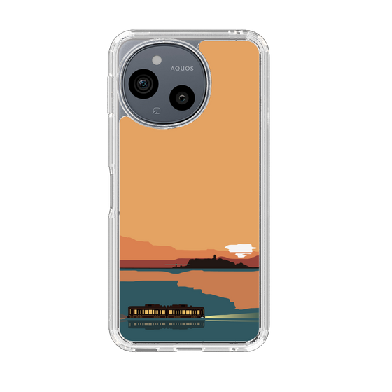 スリムプロテクションケース［ スタジオアレック 湘南物語 - 夕日と江ノ電 ］