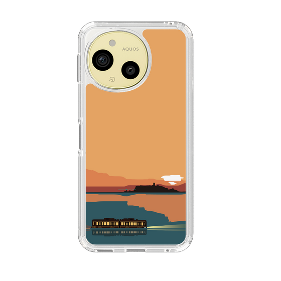 スリムプロテクションケース［ スタジオアレック 湘南物語 - 夕日と江ノ電 ］