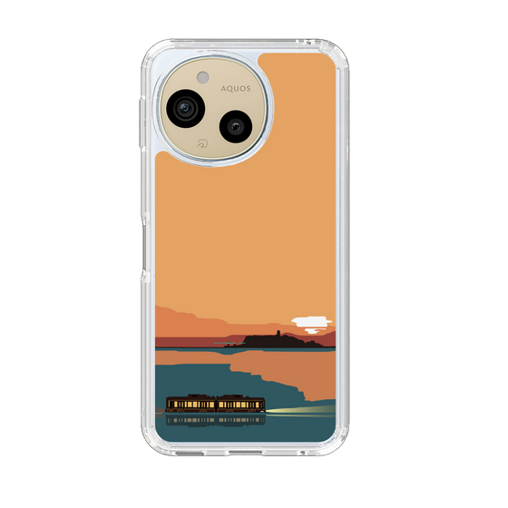 スリムプロテクションケース［ スタジオアレック 湘南物語 - 夕日と江ノ電 ］