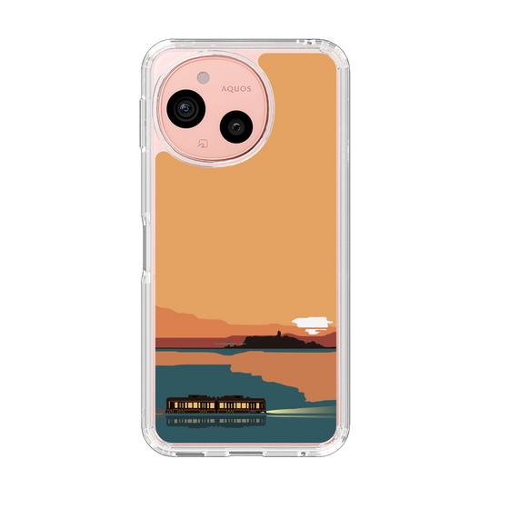 スリムプロテクションケース［ スタジオアレック 湘南物語 - 夕日と江ノ電 ］