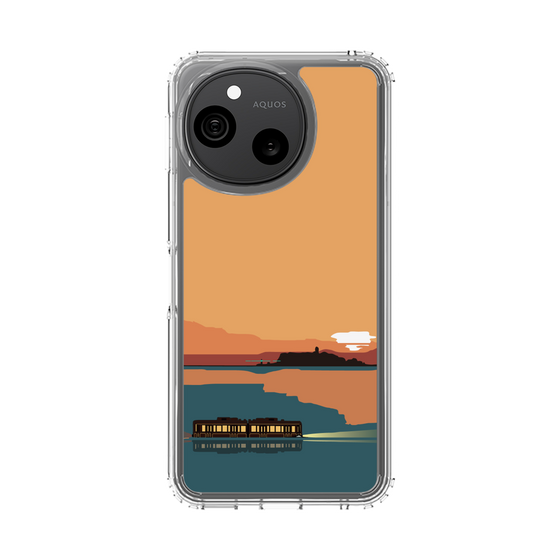 スリムプロテクションケース［ スタジオアレック 湘南物語 - 夕日と江ノ電 ］