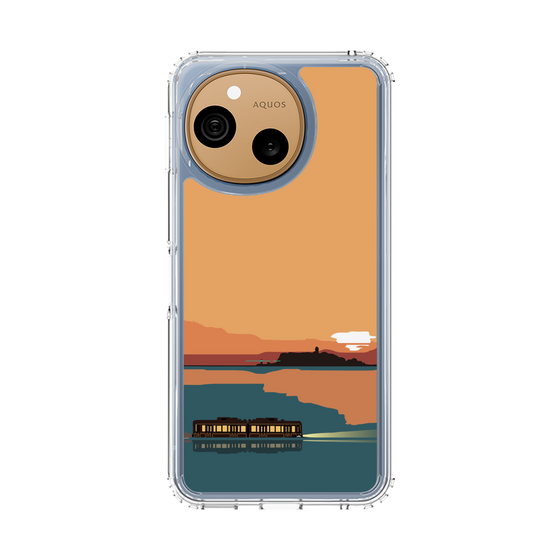 スリムプロテクションケース［ スタジオアレック 湘南物語 - 夕日と江ノ電 ］