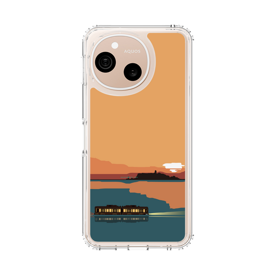 スリムプロテクションケース［ スタジオアレック 湘南物語 - 夕日と江ノ電 ］