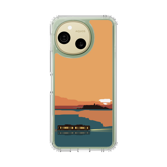 スリムプロテクションケース［ スタジオアレック 湘南物語 - 夕日と江ノ電 ］