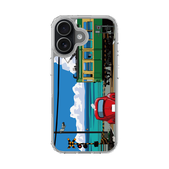 スリムプロテクションケース［ スタジオアレック 湘南物語 - 江ノ電と水平線と入道雲 ］