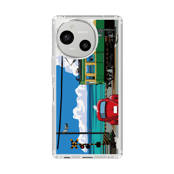 スリムプロテクションケース［ スタジオアレック 湘南物語 - 江ノ電と水平線と入道雲 ］